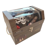 迪士尼加勒比海盜尋寶箱玩具盒揭蓋盒款式連鎖扣