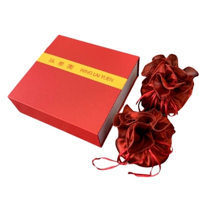 詠藜園月餅禮盒高級花紋紙磁石開關揭蓋盒